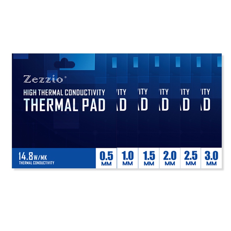 Zezzio Thermal Pad High performance 14.8W/MK Motherboard Mining CPU GPU