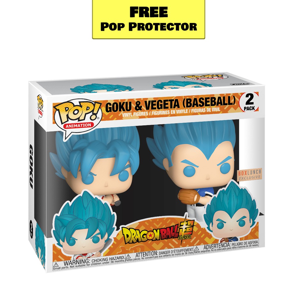 Goku and Vegeta Baseball Dragon Ball Super Box Lunch Exclusive Funko