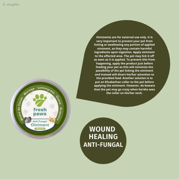 Fresh Paws Dog & Cat Organic Set Wound Healing, AntiFungal ,Tick Flea