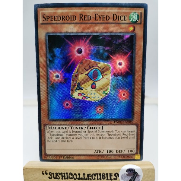 Yugioh! 1x Speedroid RedEyed Dice (HSRD Super Rare) 1st Edition READ