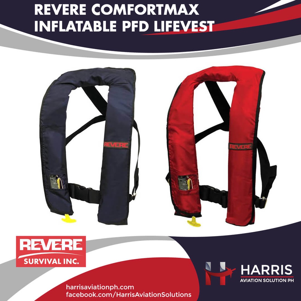 REVERE COMFORTMAX INFLATABLE PFD LIFEVEST | Shopee Philippines