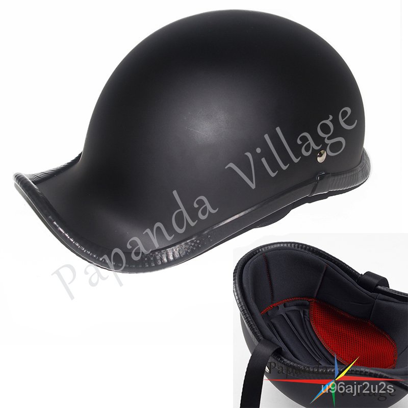 3 Color No Mushroom Head Cap Light Weight Motorcycle Helmet Vintage