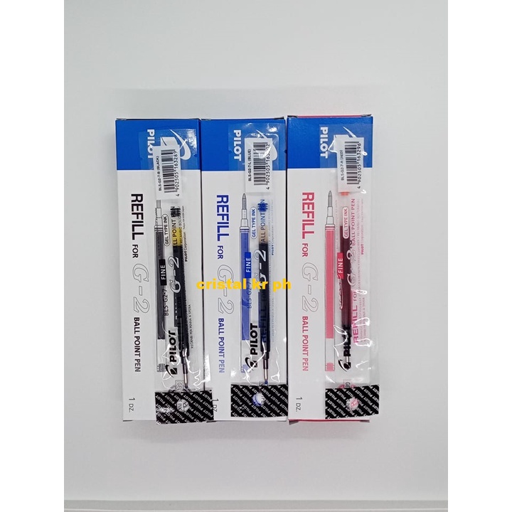 PILOT REFILL FOR G2 BALLPOINT PEN BLSG27 0.7mm 0.5mm FINE SOLD PER