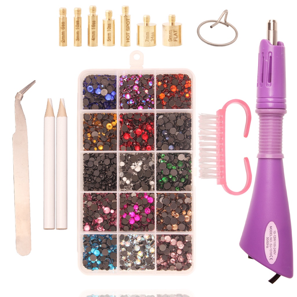 Applicator, Bedazzler Kit with Rhinestones, DIY Wand Setter Tool Kit ...