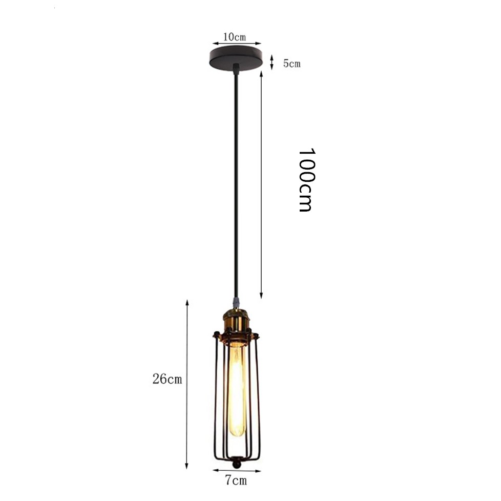 Iron Black Pendant Lights Nordic American Bar Ceiling Light Chandelier