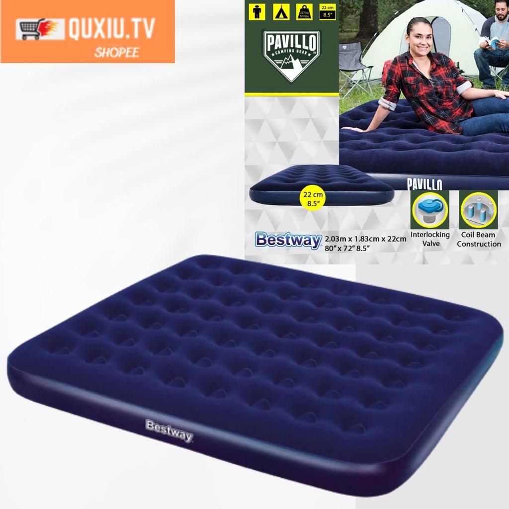 Best way 67374 CAMPING INDOOR AND OUTDOOR Inflatable King size Air Bed Shopee Philippines