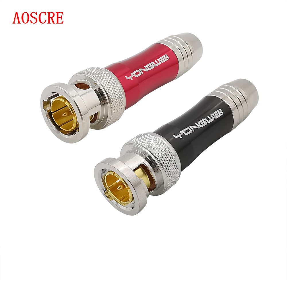 BNC Male Plug Connectors Video Cable HD SDI 75-5BNC Soldering Head ...