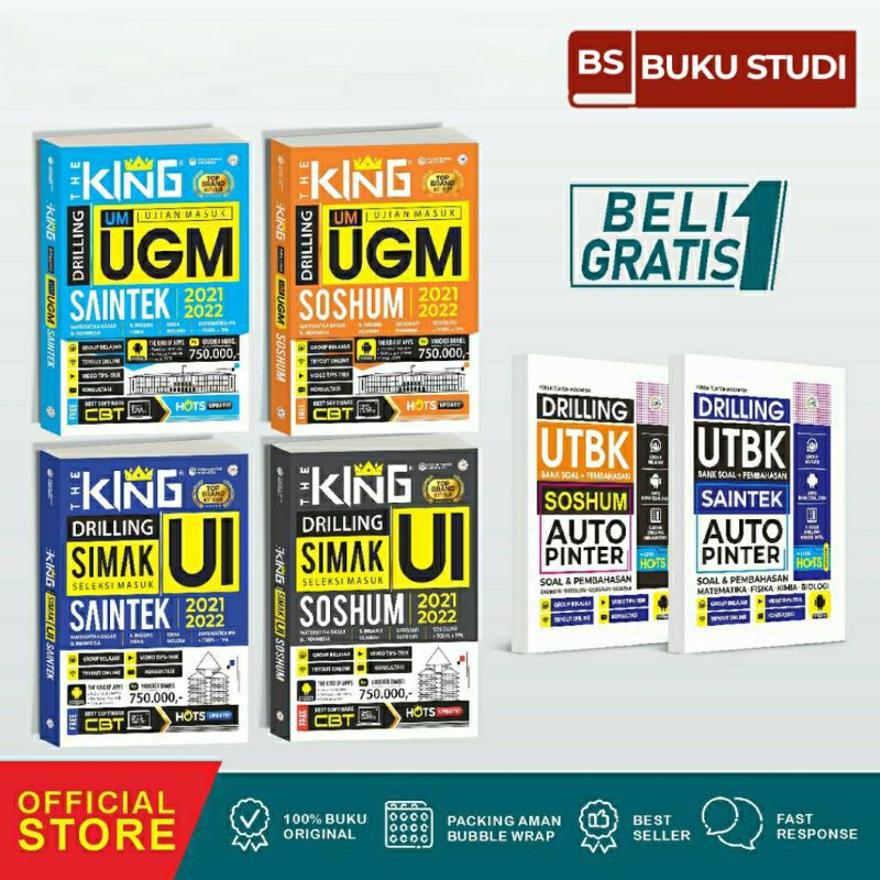 The King Drilling Book Simak Ui And Um Ugm Saintek Soshum 2021 | Shopee ...