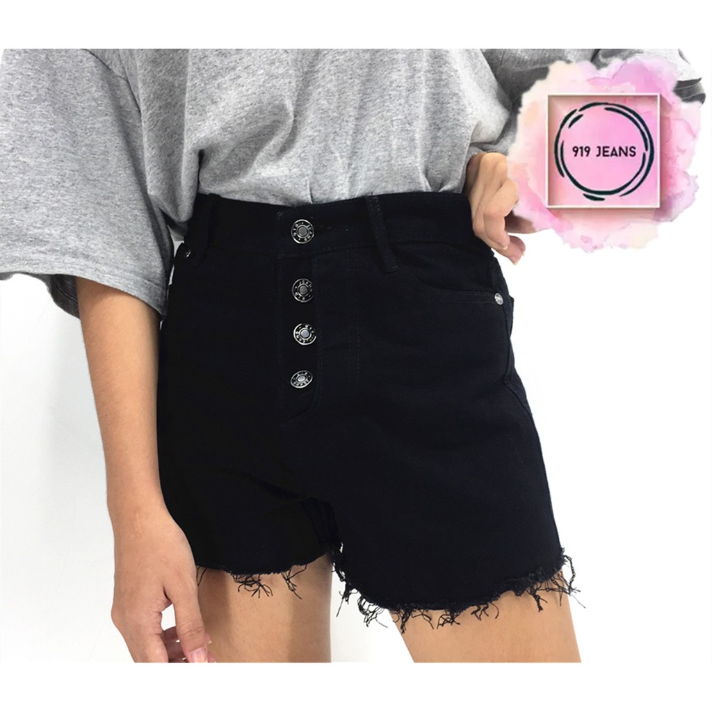 4 button high outlet waisted shorts