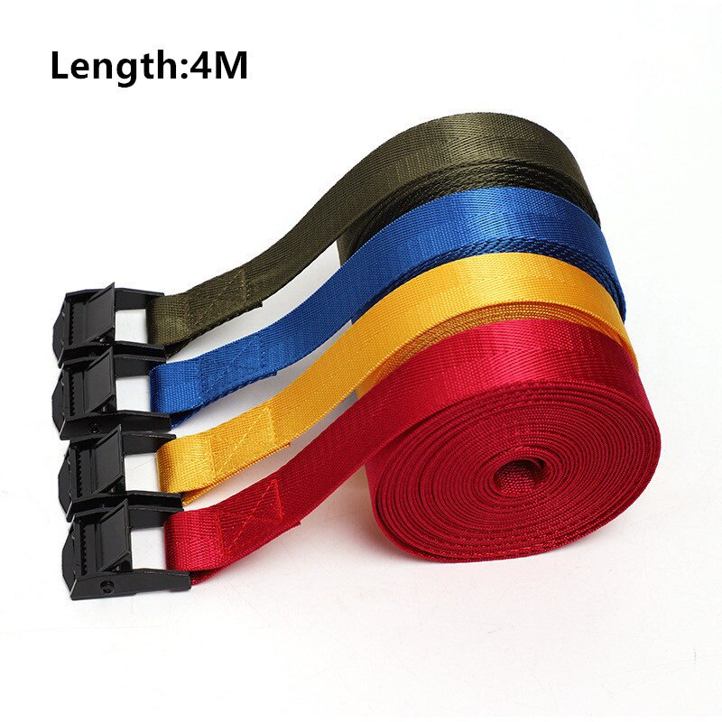 4 Meters Tensioning Belts Adjustable Cargo Straps Buckle Nylon Webbing ...