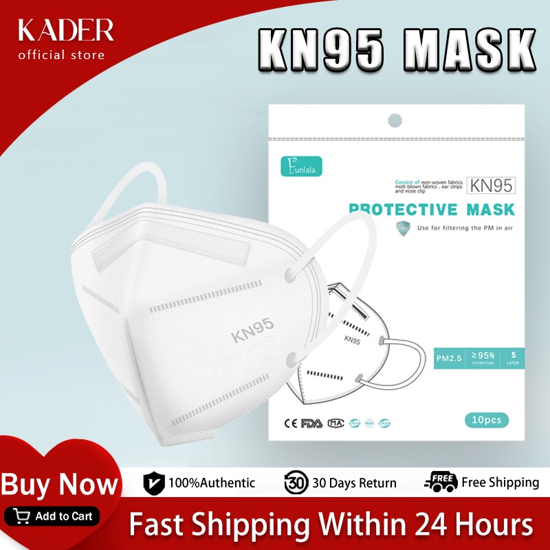 KADER KN95 Mask Original 5 Laye White kn95 mask fda approved high