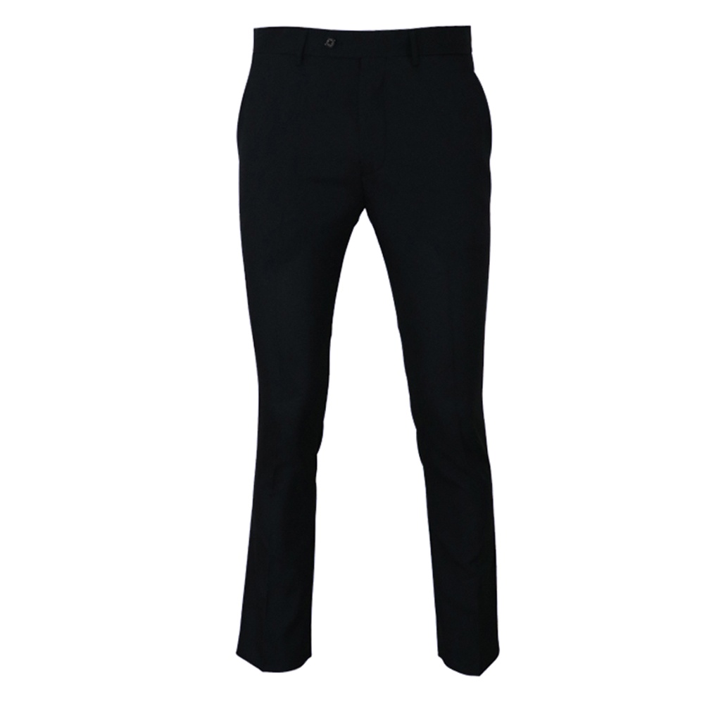 Sahara Men's Slim Fit Plain Slacks (Black) | Shopee Philippines