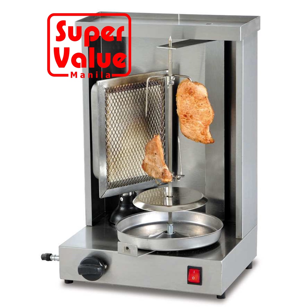 Shawarma Rotisserie Small GAS Stainless Steel heavy Duty for Commercial