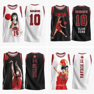 Shohoku Cosplay Traje Para homens SEM Manga basquete Jersey Colete Tops Número 14 Hisashi Mitsui