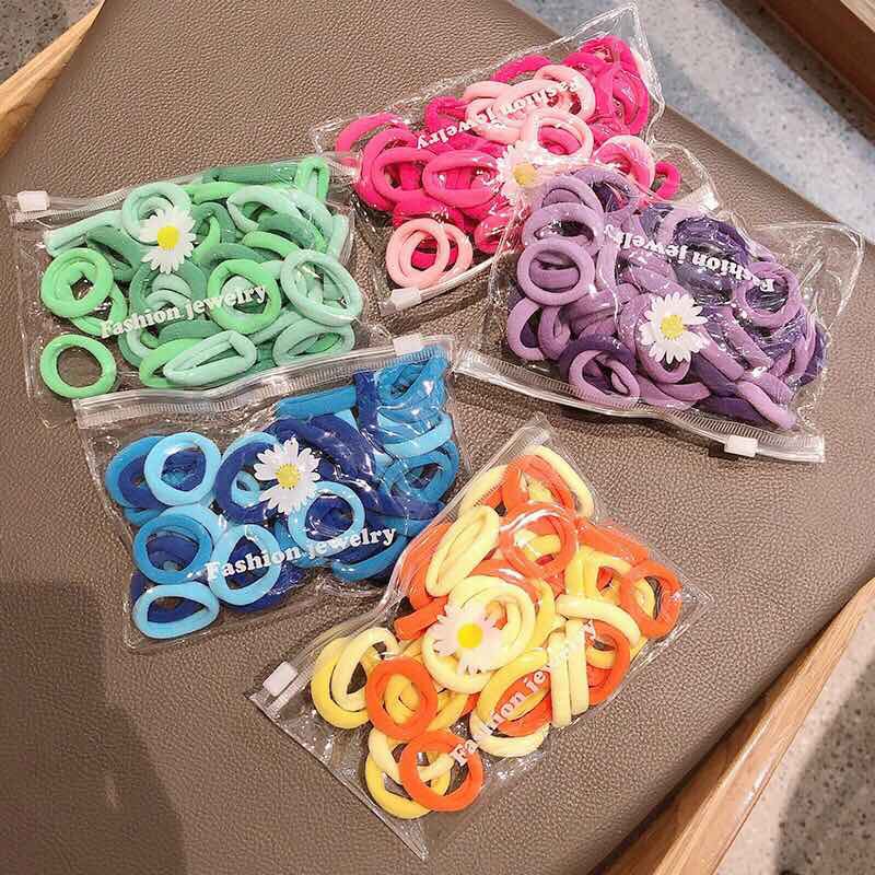 50 pcs/pack Pony Tail With Pouch | Shopee Philippines