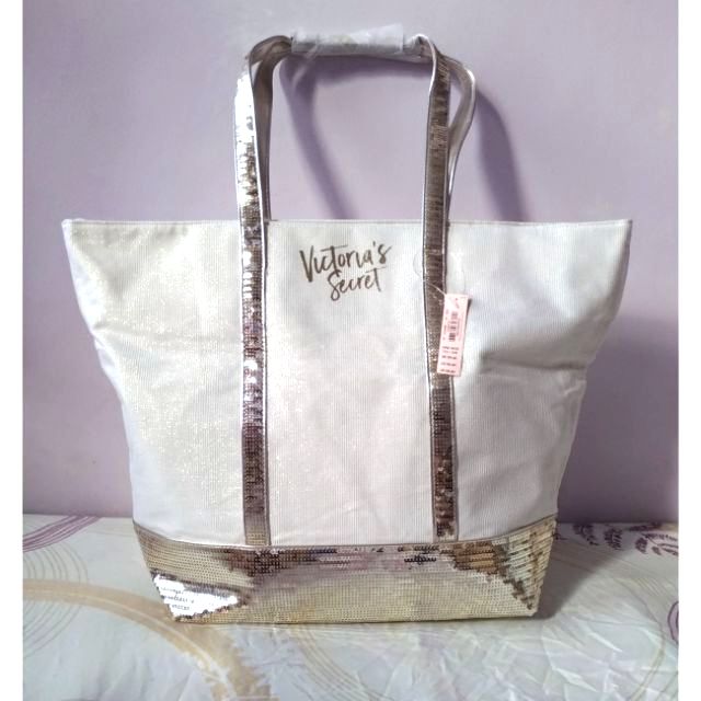 Victoria secret white tote on sale bag