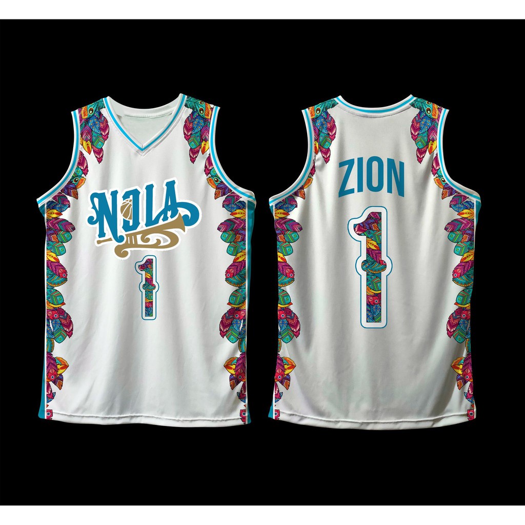 New Orleans Pelicans NOLA Zion WILLIAMSON #1 Jersey | Emphire Edition ...