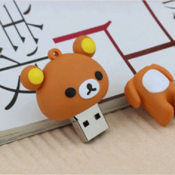 Flash Drive 128GB 64GB 32GB 16GB 8GB 1GB Pretty Cute Pilak Bear Model ...