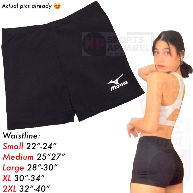 BLACK VOLLEYBALL SPANDEX SHORTS - FITTED HIGH QUALITY