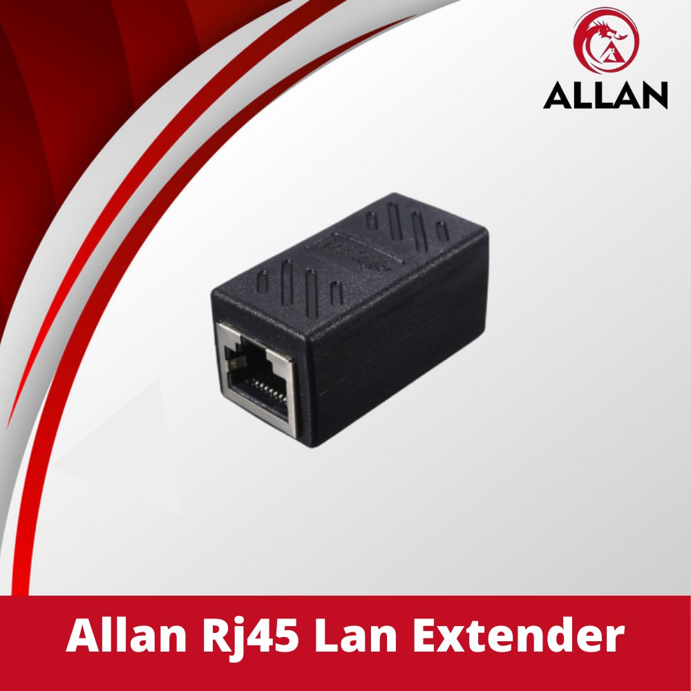 Allan Cat7/ Cat6/ Cat5e Ethernet Cable Extender RJ45 Coupler Female to ...