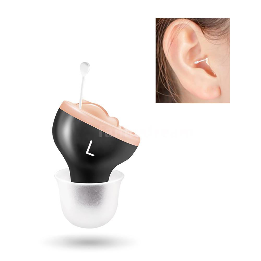 Mini Invisible Hearing-aid Sound Amplifier Volume Adjustable Ear ...
