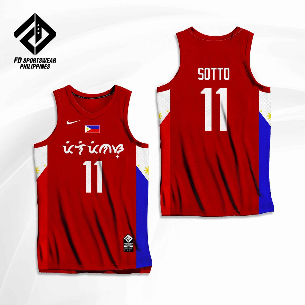 Pilipinas Baybayin Kai Sotto Gilas Full Sublimated Jersey Customized ...