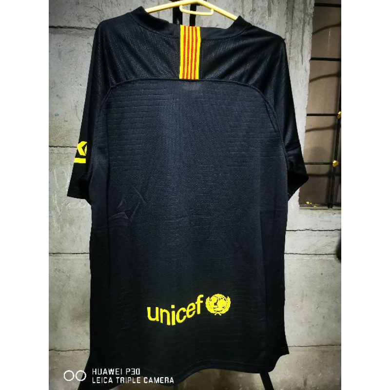 Kin Black Colour Rakuten Logo Branded Lycra Cotton Football Jersey 110337