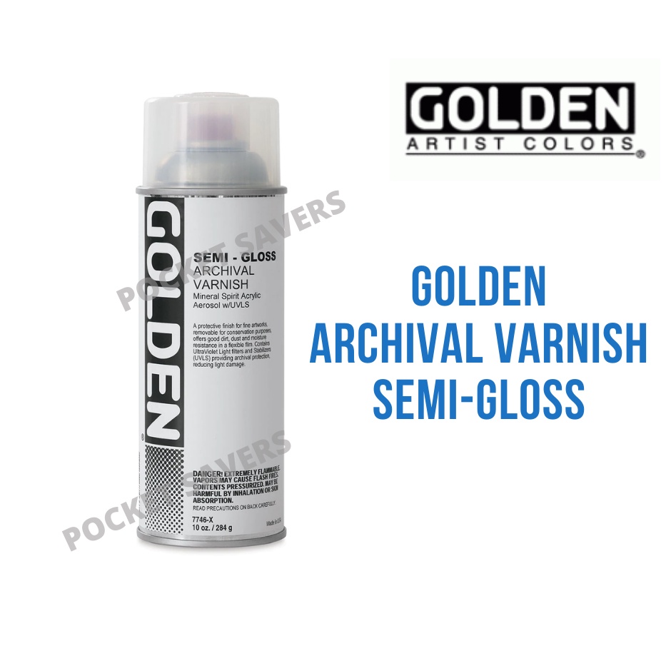 GOLDEN Archival Varnish Spray 10 oz (Gloss, Matte, Protective Finish