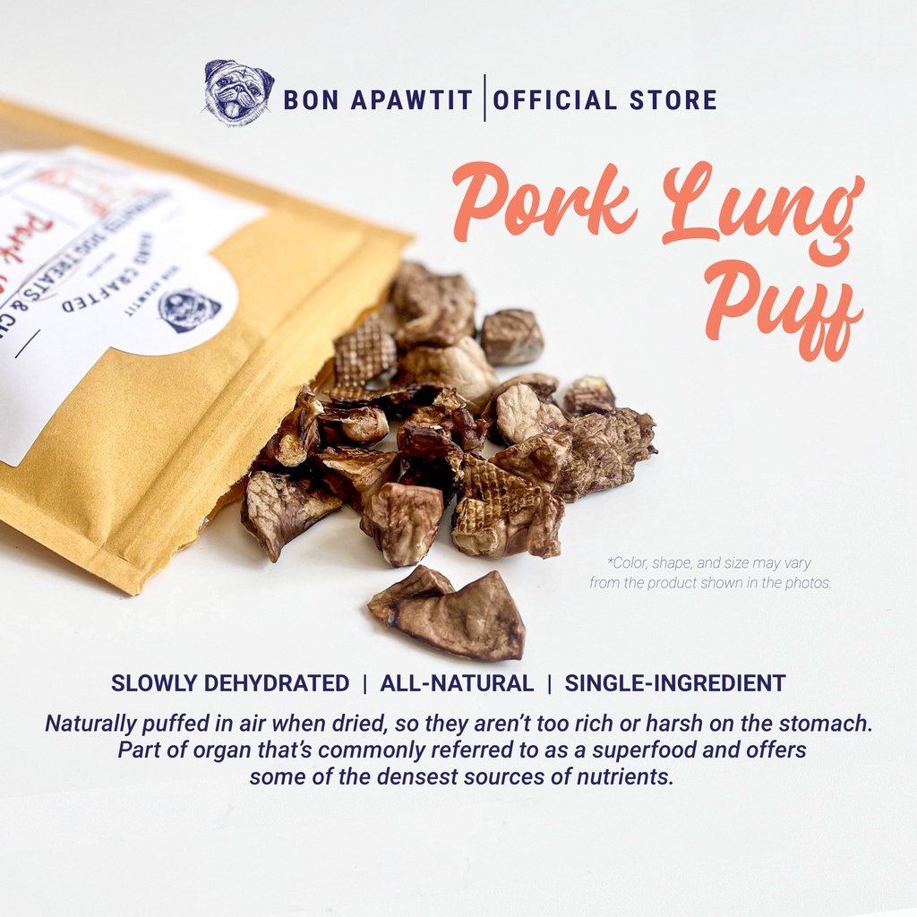 Dehydrated Pork Lung Puff Dog Treats 40g Shopee Philippines