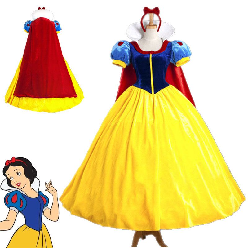 Cosplay Fancy Halloween Dress Princess Snow White Costume For
