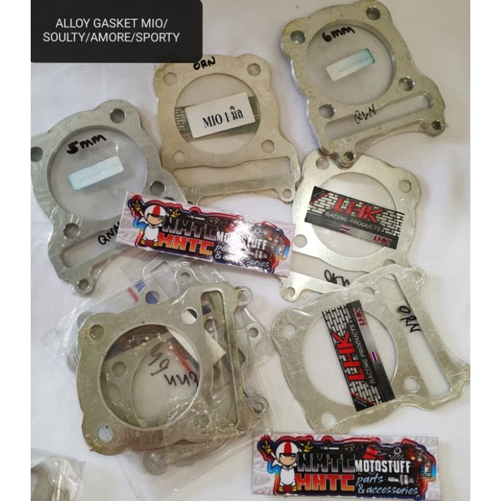 ALLOY GASKET MIO/SPORTY/SOULTY /AMORE/WAVE125 1mm/3mm/5mm/6mm Shopee