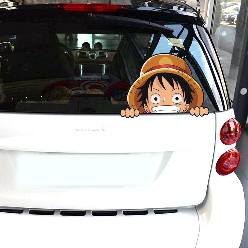 One Piece!! Reflective Luffy Chopper Waterproof Car Stickers Decals Car