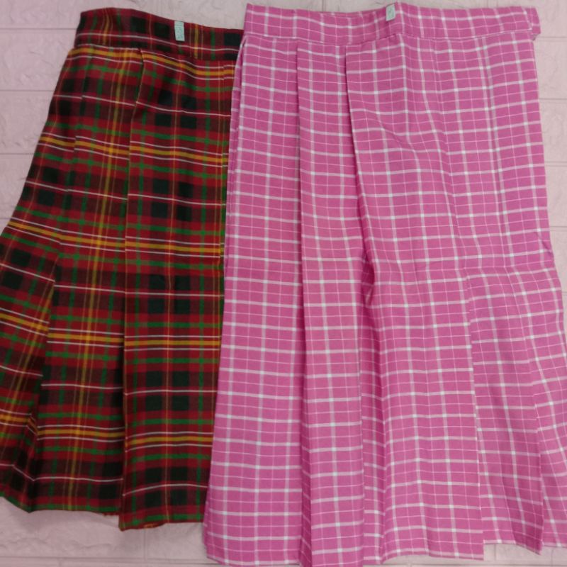 CHECKERED PALDA PAMBABAE SCHOOL UNIFORM SKIRT FOR TEENS | Shopee ...