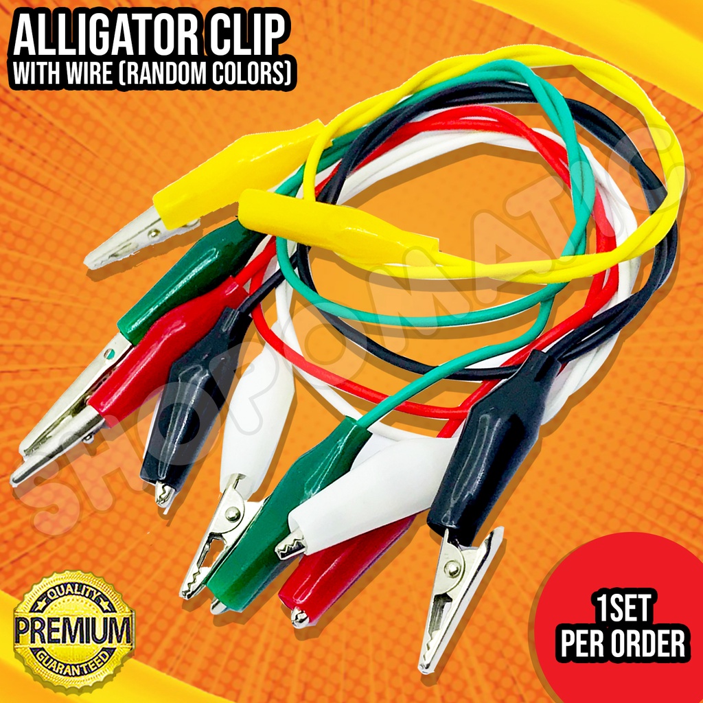 SHOPO Alligator Test Clips Set of 5 – DIY Electronics & Circuit Testing ...