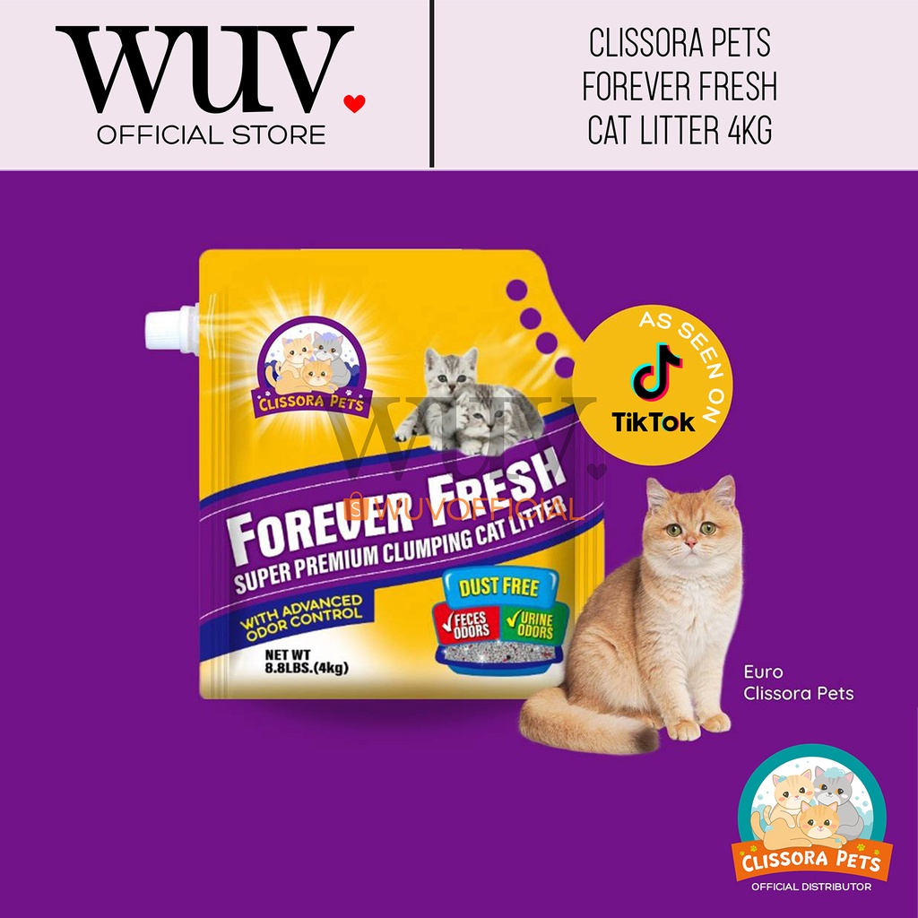 Clissora Pets Forever Fresh Premium Clumping Cat Litter 2kg/4kg