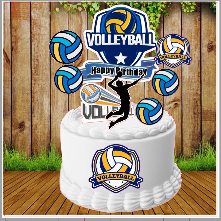 Volleyball Cake Topper 001 Shopee Philippines