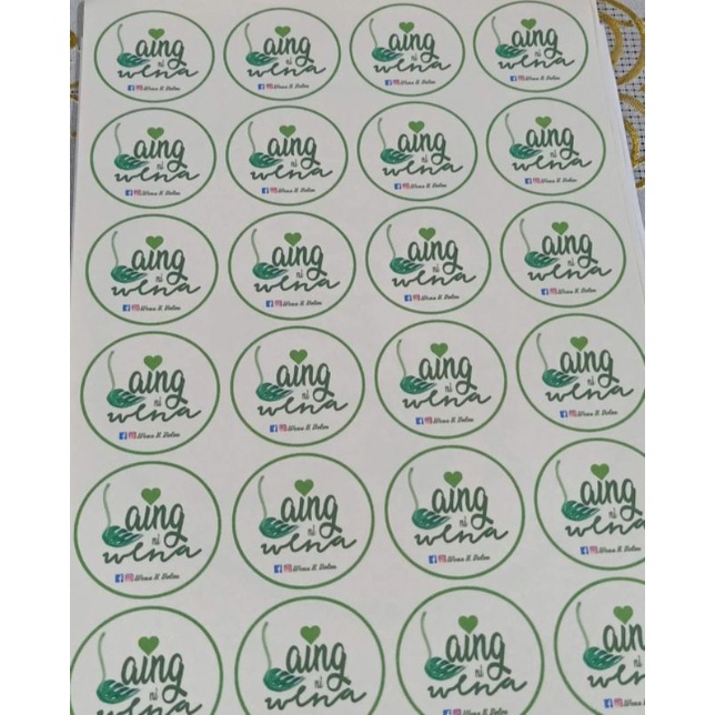 PRECUT STICKER LABEL LOGO STICKER LABEL | Shopee Philippines