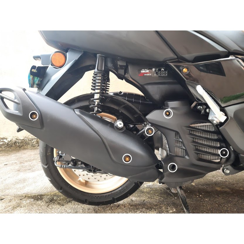 NMAX v1 v2 6PCS Radiator Cover and Heat Guard HENG Bolts from HENG