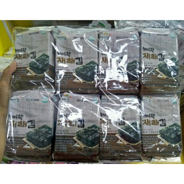 8packs Korean Seaweed Roasted Seaweed Laver 4g Each | Shopee Philippines