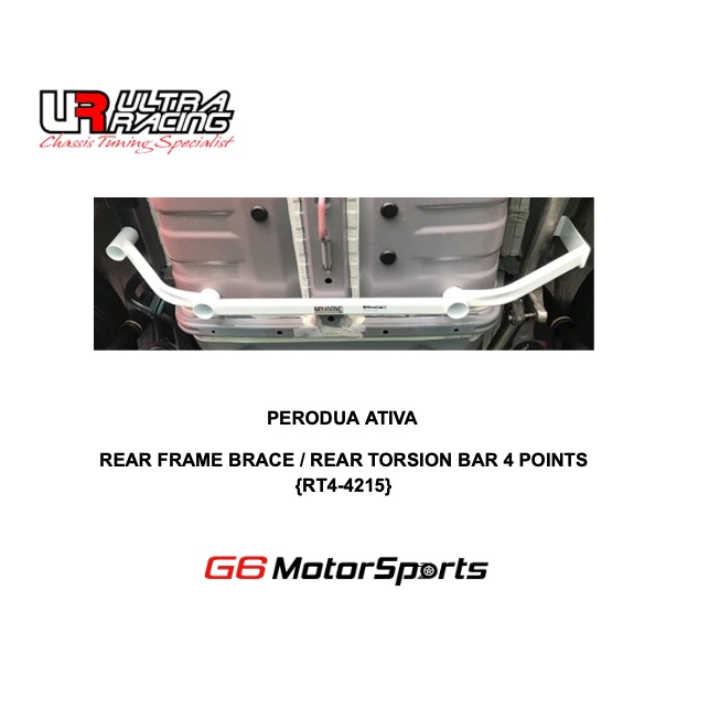 PERODUA ATIVA - ULTRA RACING SAFETY BAR : REAR FRAME BRACE / REAR ...