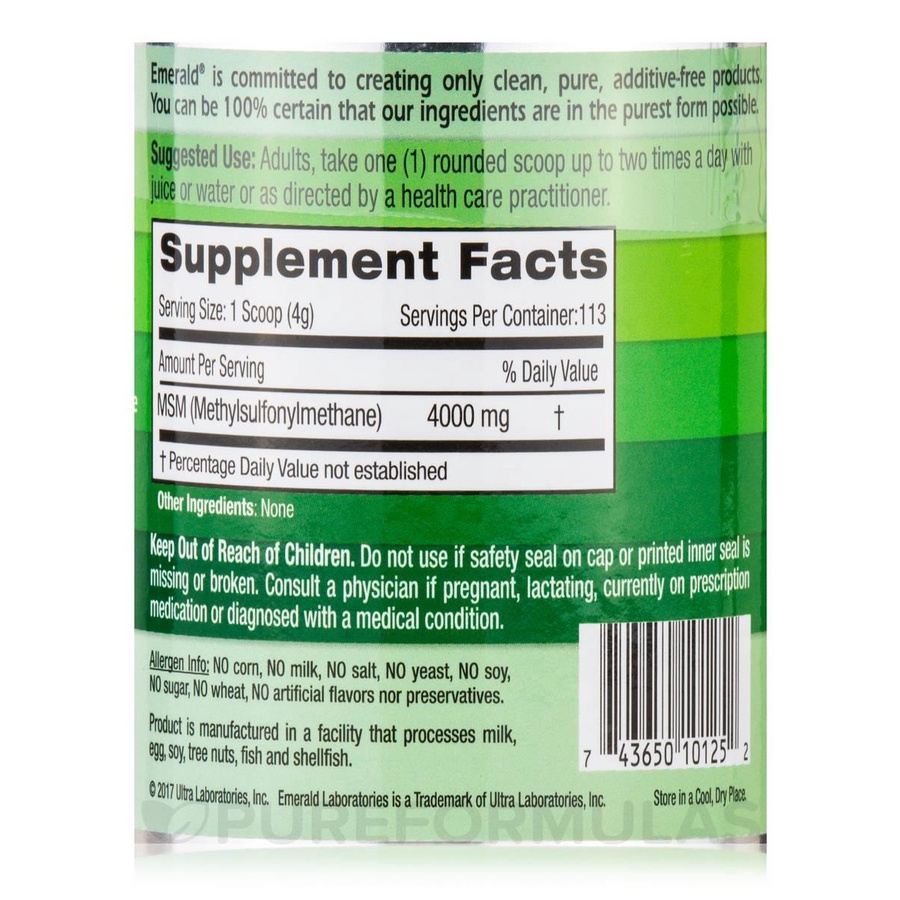 Emerald DoctorFormulated MSM Powder 16 oz (454 grams) Shopee Philippines