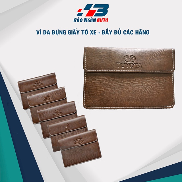 Leather Wallet for Registration Documents and Vehicle Registration with ...
