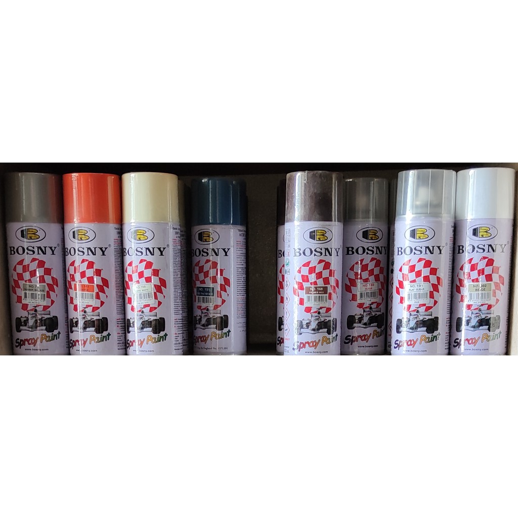 Bosny Acrylic Spray Paint Quick Dry & Hi Gloss 72 To 302 Regular