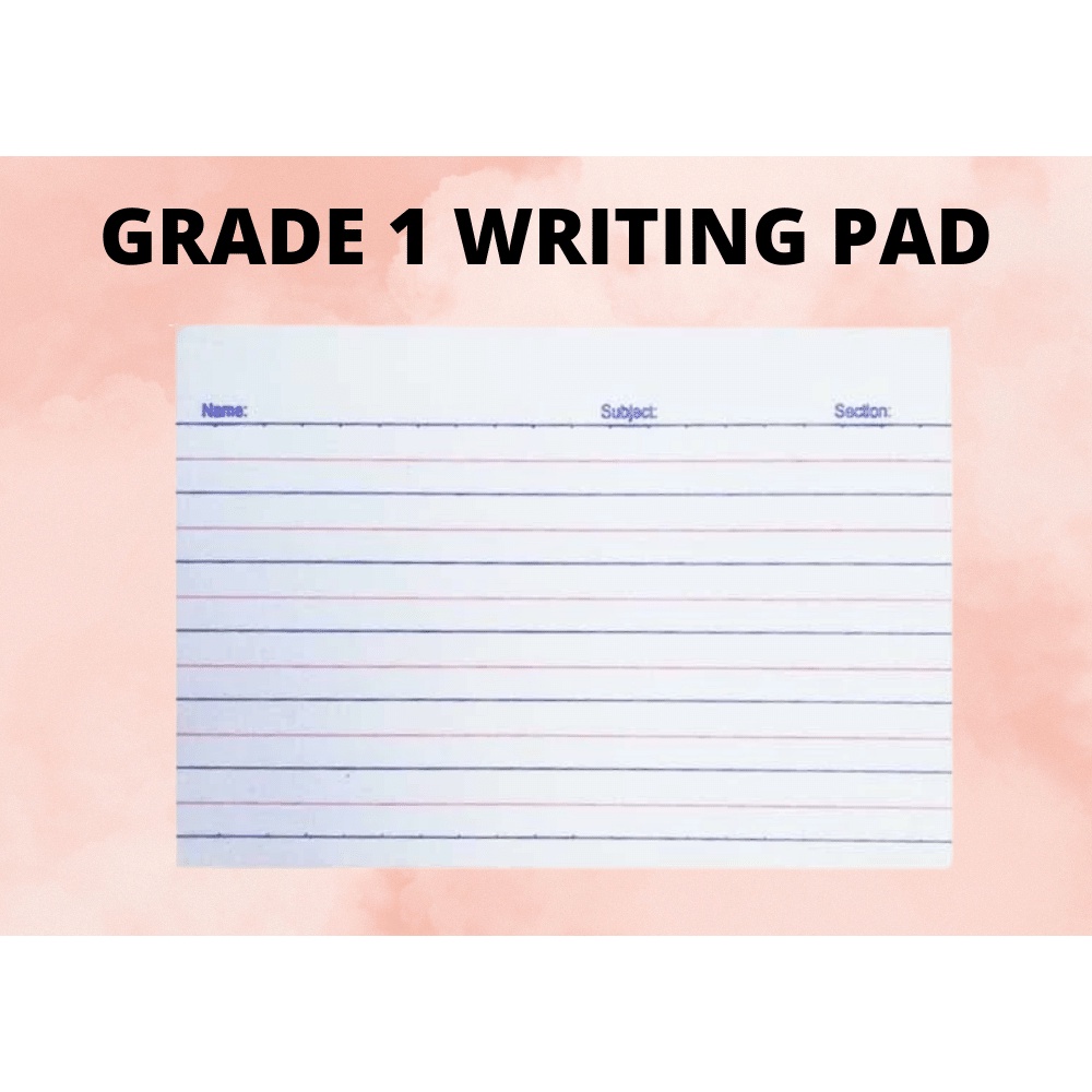 Grade 1 Pad Paper, Pad Paper, Padpaper, Grade 1 Writing Pad Shopee
