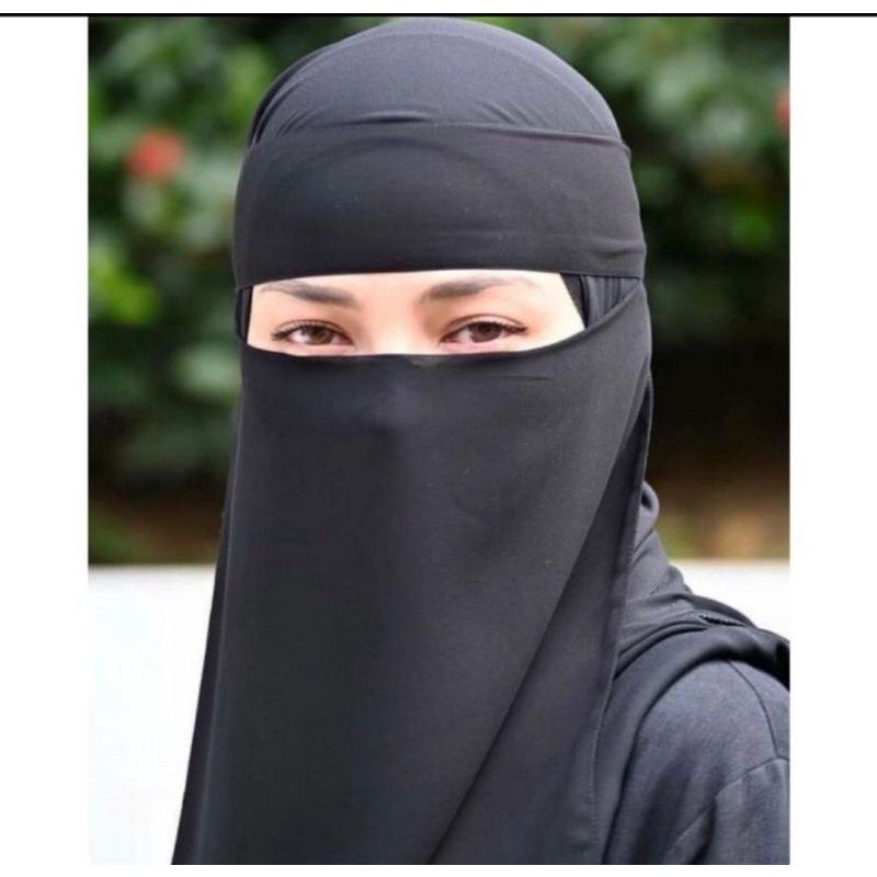 Niqab Saudi Ninja 2 layer | Shopee Philippines