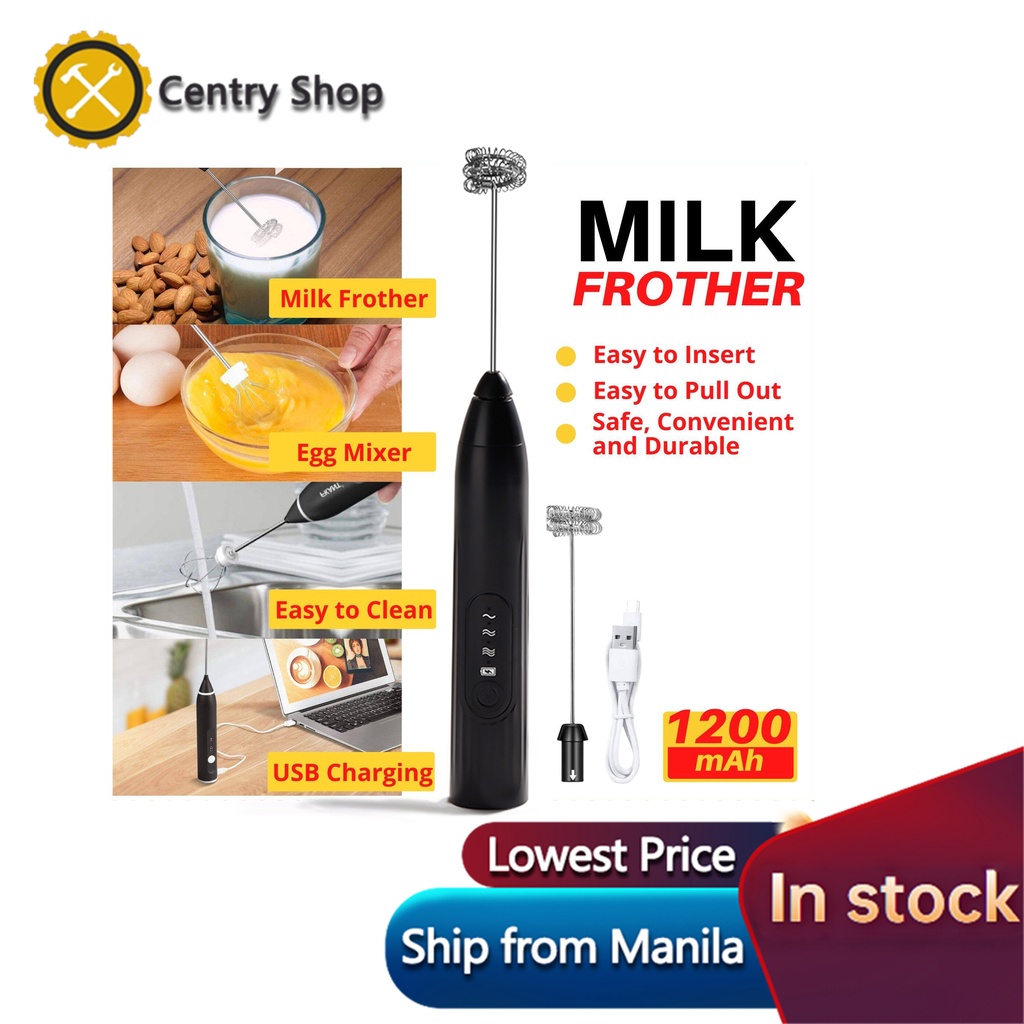 Wireless Milk Frothers Electric Handheld Blender With USB Electrical