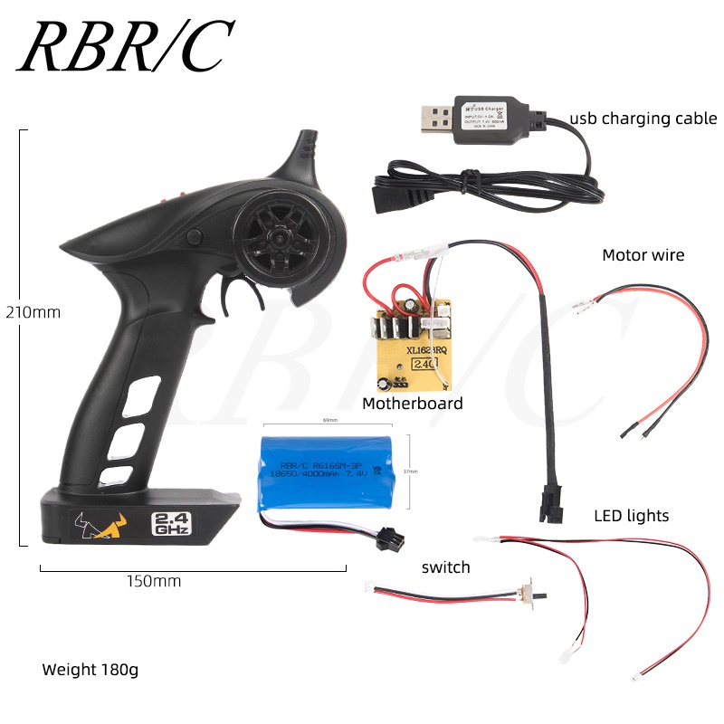 RBR/C MN86 Full-Scale 2.4G Remote Controller KIT Version Universal Off ...