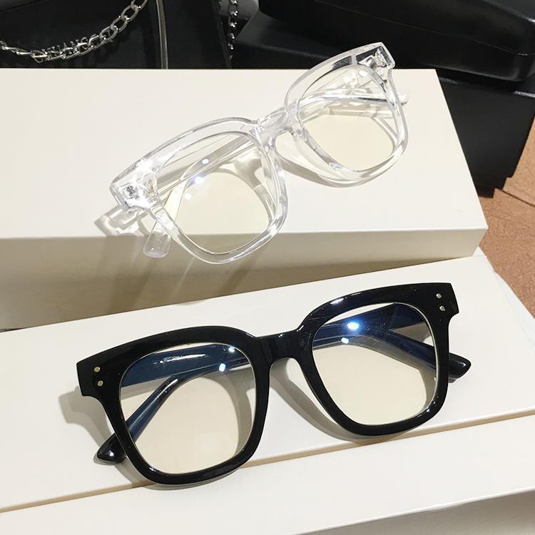Men's thick black framed glasses clearance
