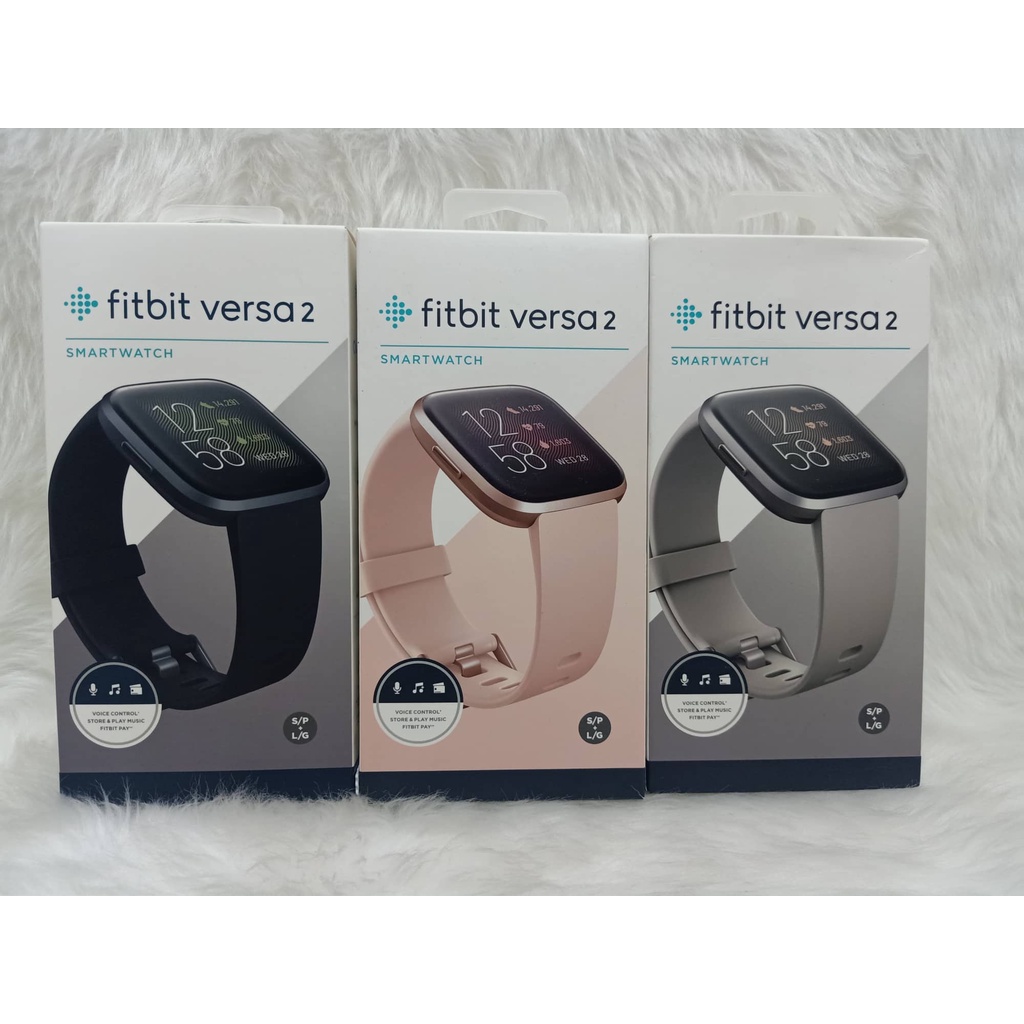 Fitbit versa 2 40mm smartwatch with amazon alexa & heart rate online tracking