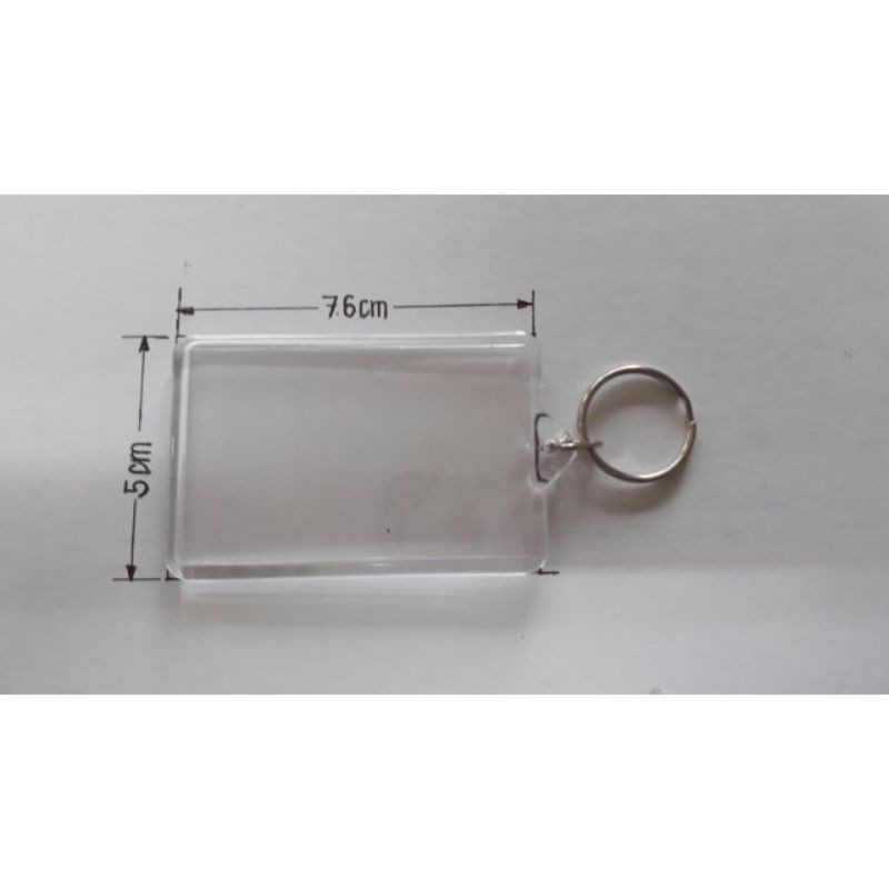 Acrylic keychain rectangle photo insert big (1 pc) Shopee Philippines